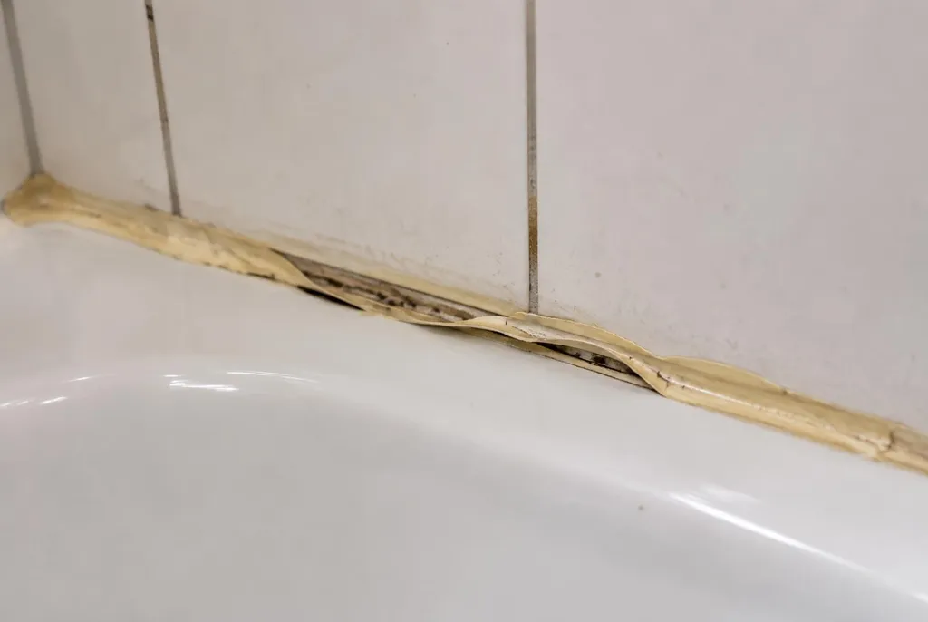 Kitbedrijf Zeist – loslatende kit naast het bad